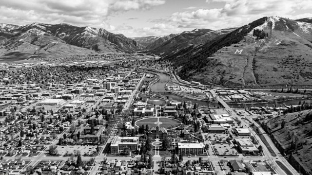 Missoula, Montana residential neighborhood street